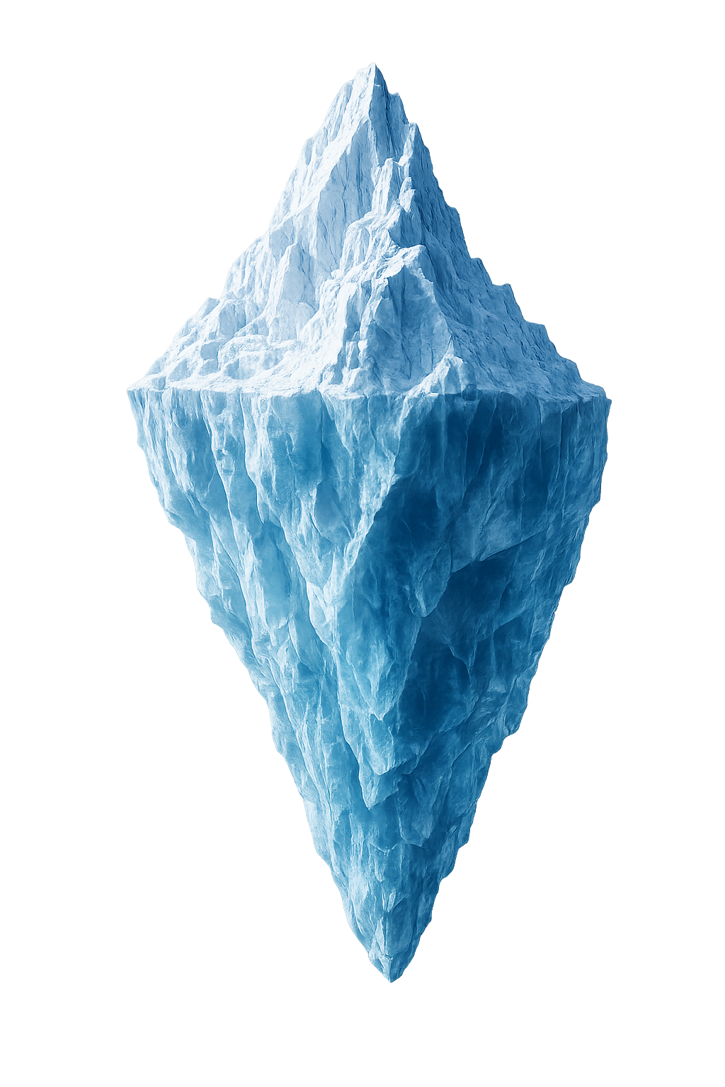 Emergent philosophy iceberg showing visible and hidden capability